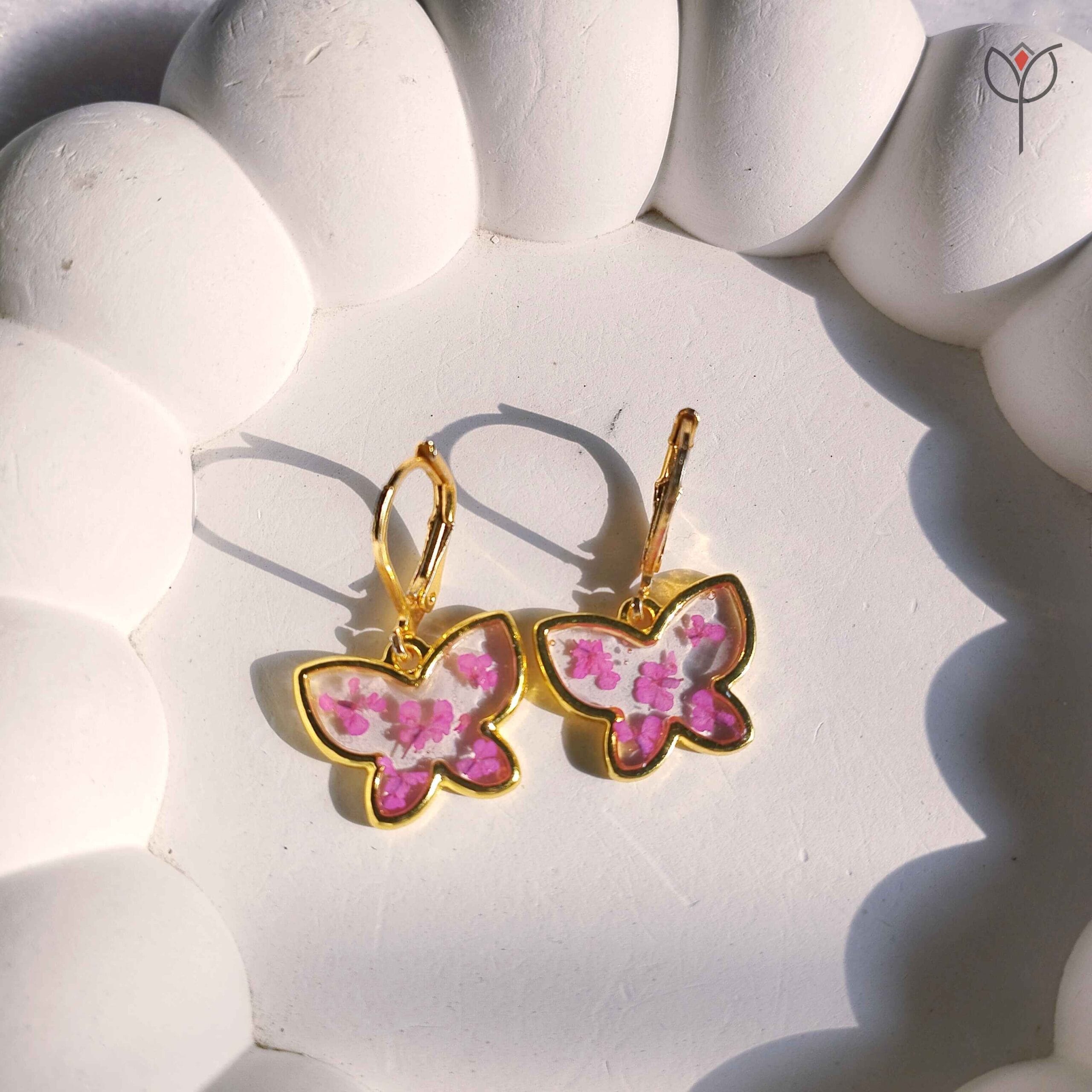 Anne's Butterfly Earrings front view