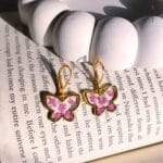 Anne's Butterfly Earrings worn style