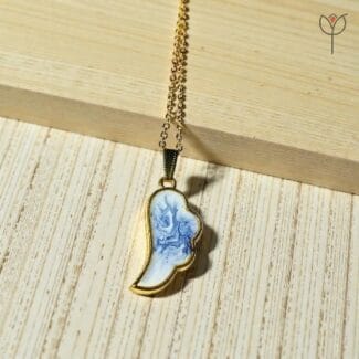 Close-up of Celestia Wing Pendant