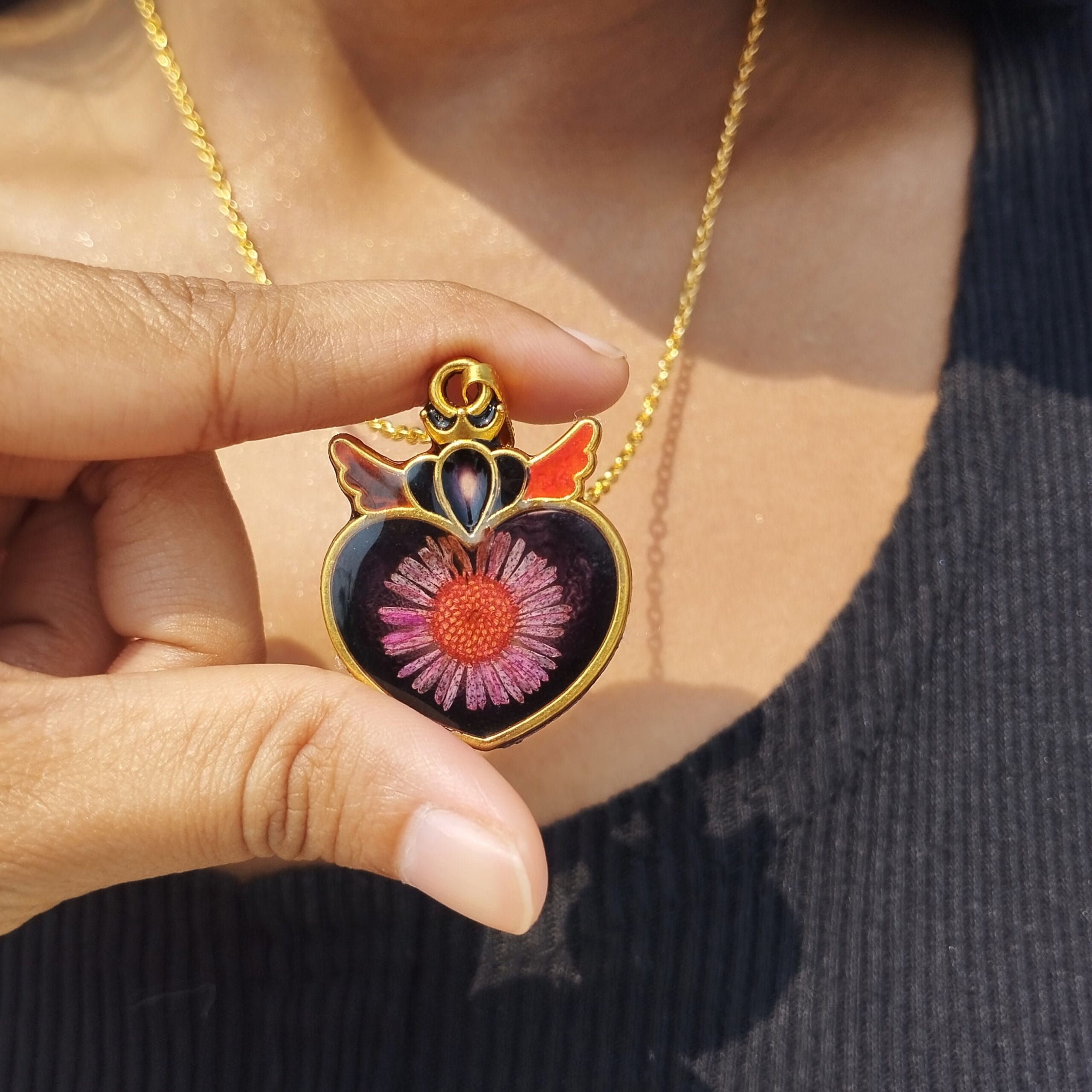 naughty-angel-winged-heart-pendant-hanging Naughty Angel Heart pendant with angel wings hanging
