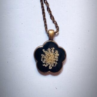 Shining in Dark glow pendant with luminous handcrafted finish