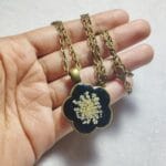 Side view of Shining in Dark handcrafted glow pendant