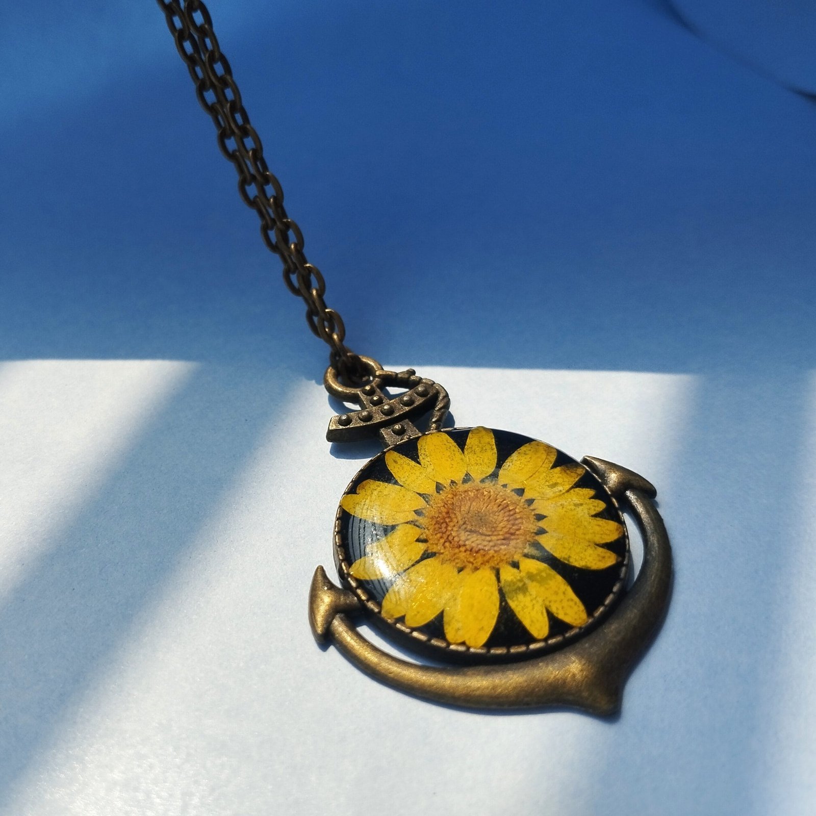 Close-up of Sunny Anchor Pendant