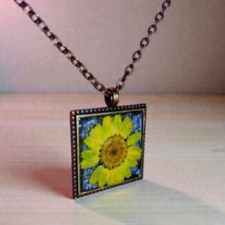 Sunny Soul pendant worn by model