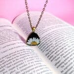 Wearing Wild White Pendant