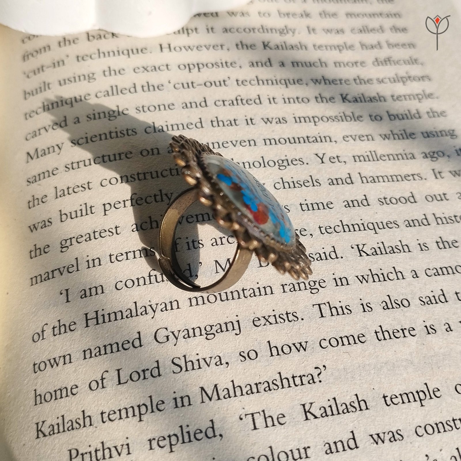 antique-blue-lace-ring-handmade Antique Blue Lace resin ring delicate blue Queen Anne’s Lace flower