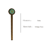 Floral daisy bookmark in scale design