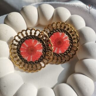 Antique Daisy Resin Jhumka