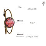 Antique gold Greek Star resin bracelet
