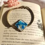 Handmade Blue Breath resin bracelet