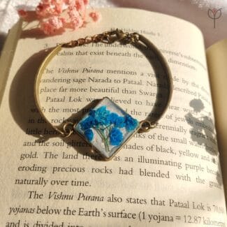 Handmade Blue Breath resin bracelet