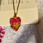 Heart-shaped Blush Promise Pendant