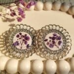 Breath of Spring Jhumka handcrafted with real flowers