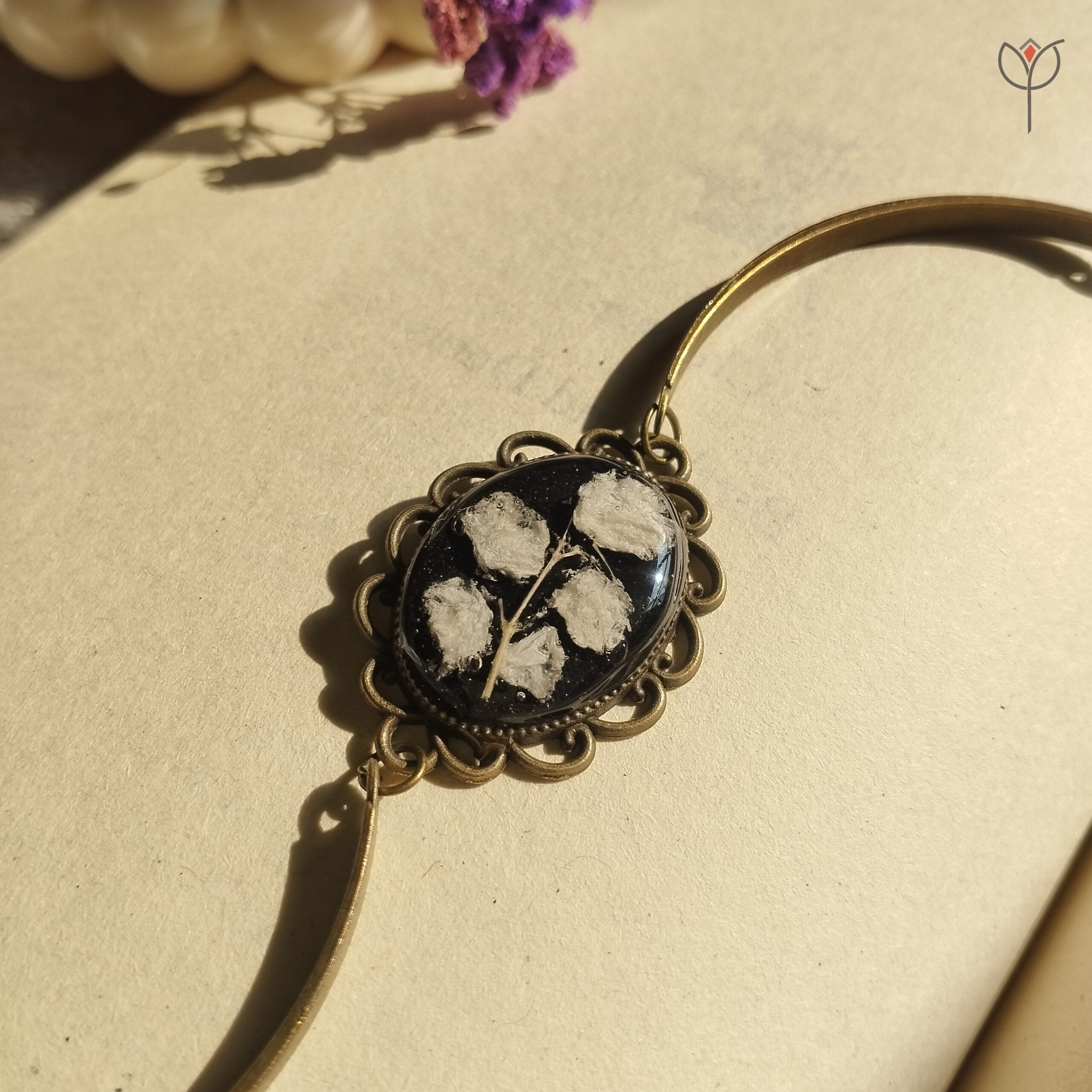 close-up-babys-breath-resin-bracelet Closeup Forever Breath Bracelet