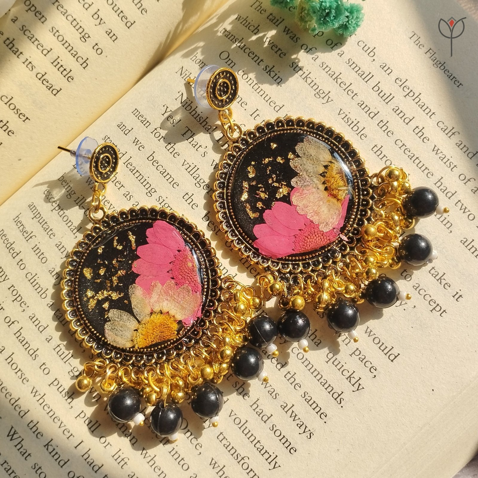 daisy-confetti-jhumka-handcrafted-resin-earrings Daisy Confetti Jhumka handcrafted