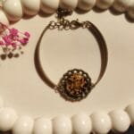 Handmade Dawnlace resin bracelet real flowers