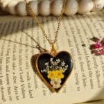 Endless Love Pendant made with real dried flowers