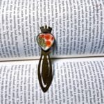 Floral Crown Bookmark with real pressed flowers