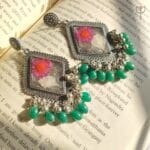 Close-up of Florentia Resin Jhumka