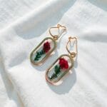 Nature inspired Forest Breath resin earrings