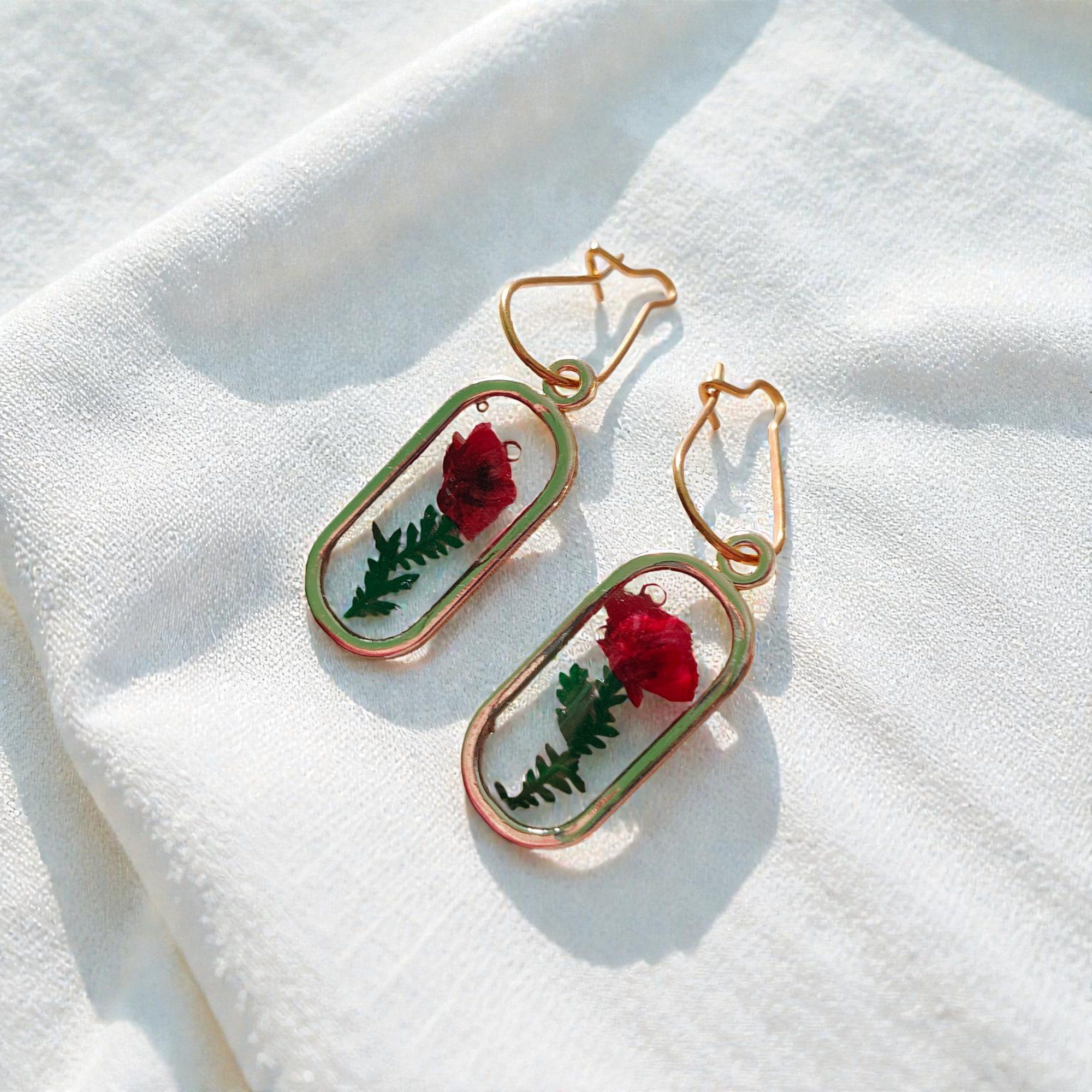 forest-breath-floral-resin-earrings-lightweight-design Nature inspired Forest Breath resin earrings