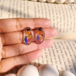Handmade Garden Whisper floral resin earrings