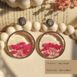 Pink Whisper Jhumka handcrafted details