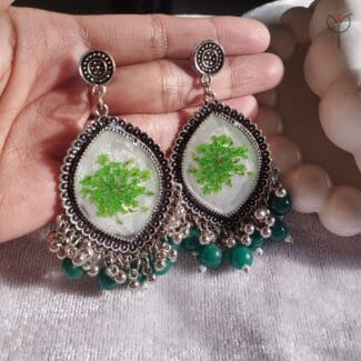 Queen’s Garden Jhumka silver oxidised