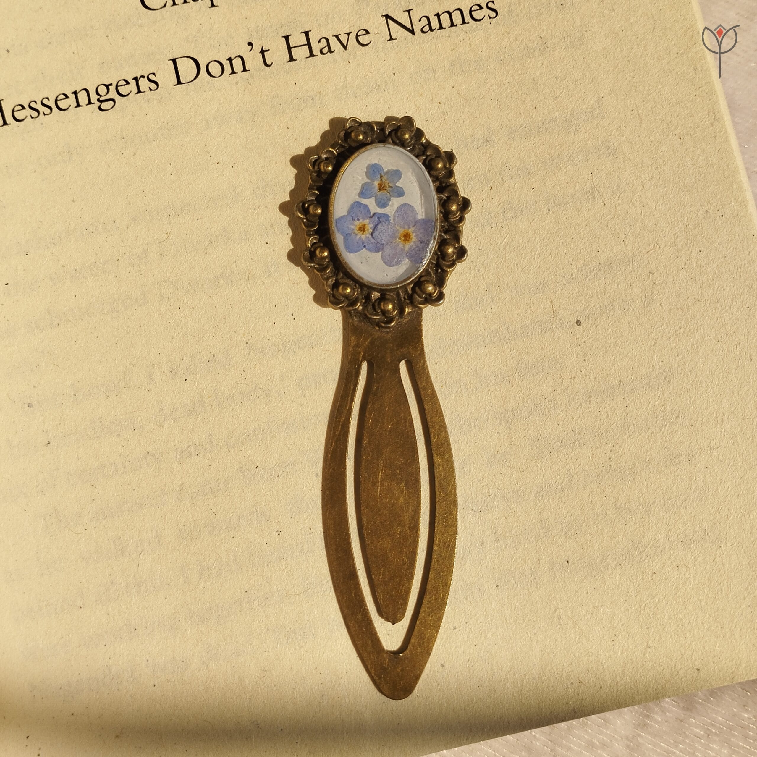 second-thought-antique-floral-bookmark Handcrafted Second Thought floral bookmark