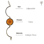 Handmade Sunrest Daisy Bracelet details
