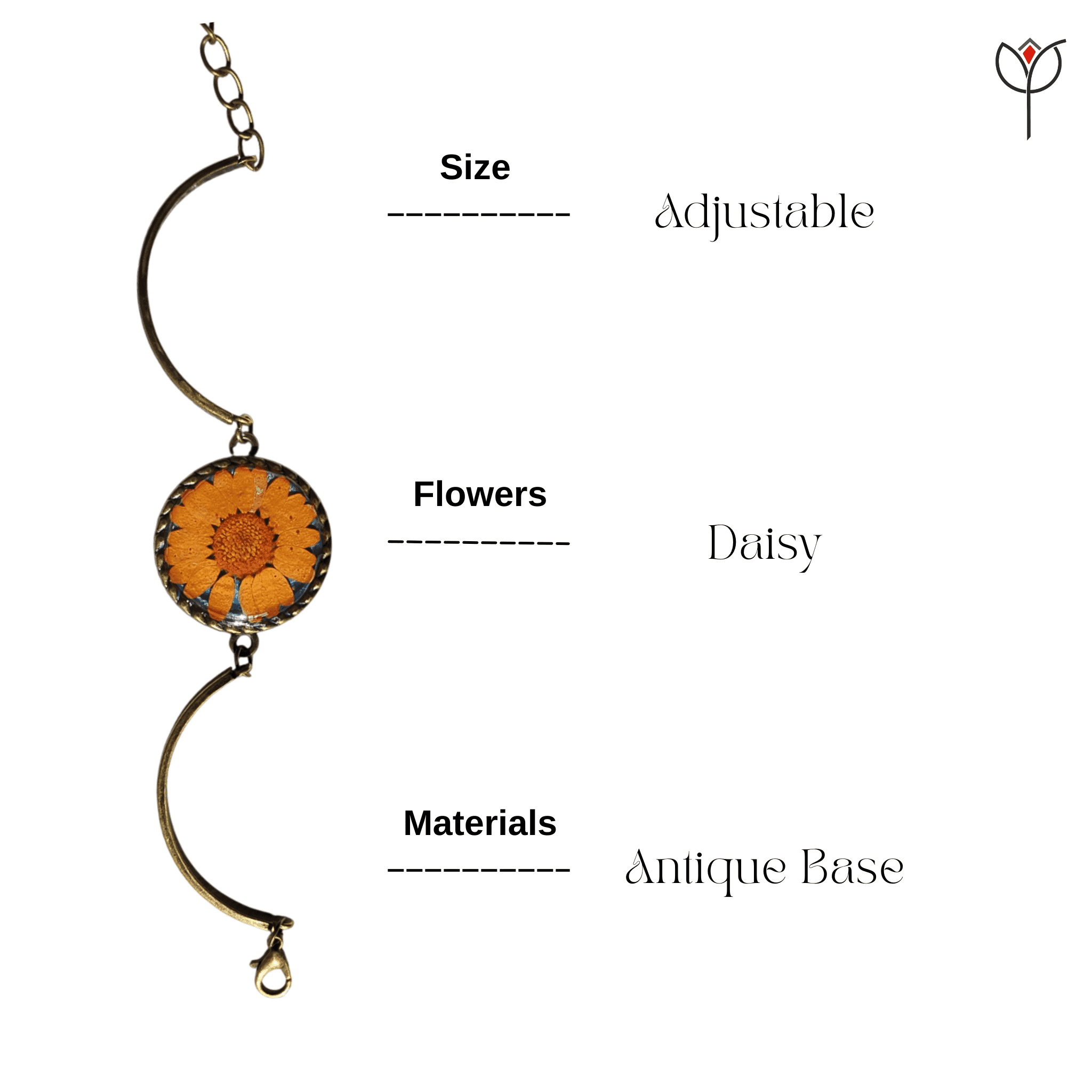 Handmade Sunrest Daisy Bracelet details