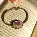 Handmade Verdant Breath resin bracelet