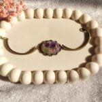 Verdant Breath resin bracelet made with real baby’s breath