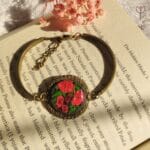 Vintage style bracelet featuring framed