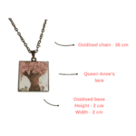 Bloomroot Resin Pendant with real dried florals