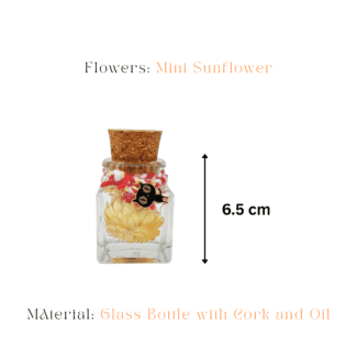 Candlelit sunflower preserved glass garden home decor