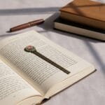 Floral Fernbound Pages Bookmark for book