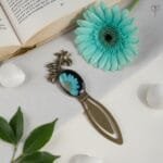 Handmade floral crown heirloom bookmark with daisy