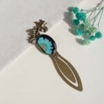Antique floral crown bookmark