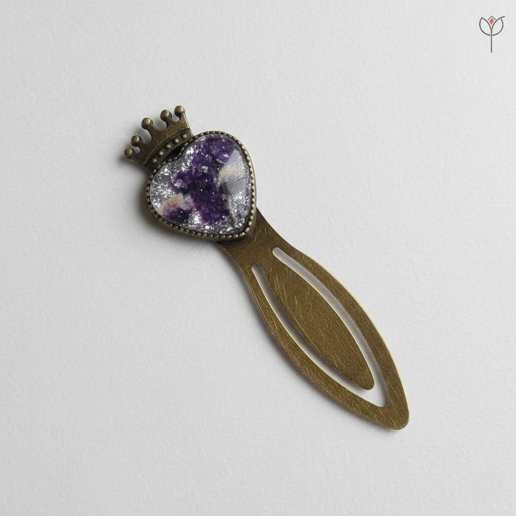handmade-crowned-love-bookmark Handcrafted Crowned Love Bookmark