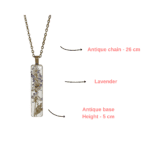 Lavenelle Resin Pendant with natural lavender