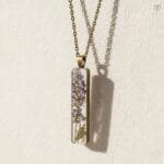 Lavenelle Resin Pendant with preserved lavender