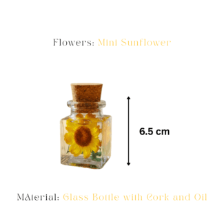 Golden Solace mini sunflower glass garden by MystikFalls