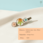 Vintage inspired hair clip with real flowers