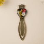 The Royal Heart Bookmark with dried flowers