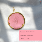 Elegant gold base resin hair clip