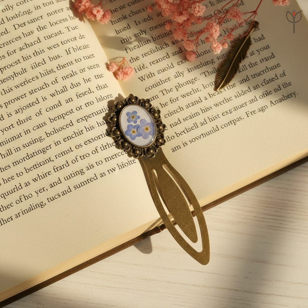 second-thought-resin-bookmark-antique Antique frame shaped Second Thought bookmark