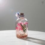 Soft Rosy Ocean preserved glass garden floral home decor