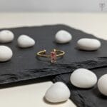 Veralis Finger Ring with Queen Anne’s Lace and fern