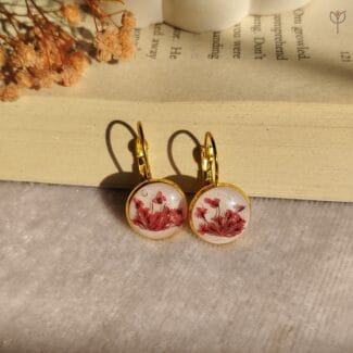 Flora Sprinkle Earrings with Queen Anne’s Lace